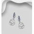Beads vague et queue de baleine argent 925, ornée de diamants simulés CZ