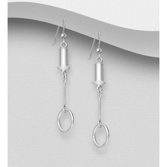 Boucles d'oreilles interchangeable argent 925 pour Beads