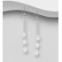 Boucles d'oreilles argent 925, décorées de diamants simulés CZ colorés