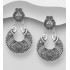 Boucles pendantes argent 925 oxydées