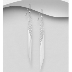 Boucles pendantes argent 925 