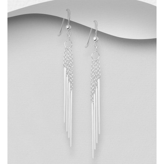 Boucles pendantes argent 925 