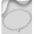 Bracelet Ajustable Argent 925 auquel peuvent être ajoutés des locker-charms