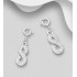 Charms infini argent 925, décoré de diamants simulés CZ