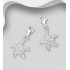 Charms étoile de mer argent 925, ornée de diamants simulés CZ 