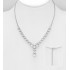 Collier en argent sterling 925, orné de diamants simulés CZ 