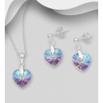 Boucles D'oreilles Pendantes Argentées Topaze Mystique - Imitation Argent Et Pierres - Dormeuses - Neuf Avec étiquettes